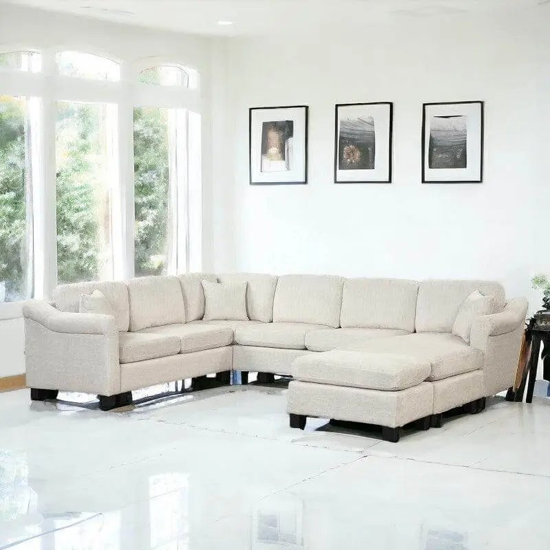 Custom U Shape Sofas Made for Spacious Interiors