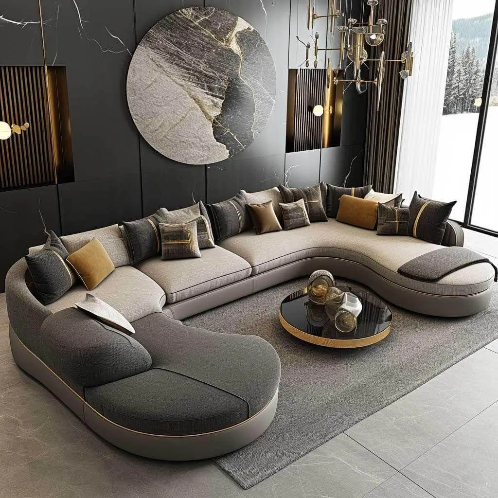 Sectional U Shape Sofa Gallery