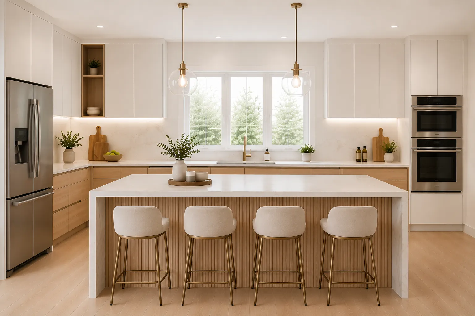 Luxury custom kitchen with premium finishes for Dubai penthouses