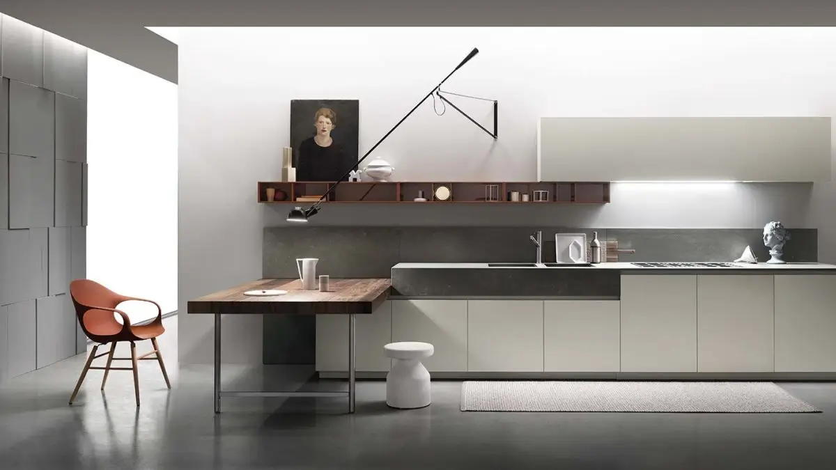 Luxury modular kitchen installed in a Dubai villa by Risala Furniture