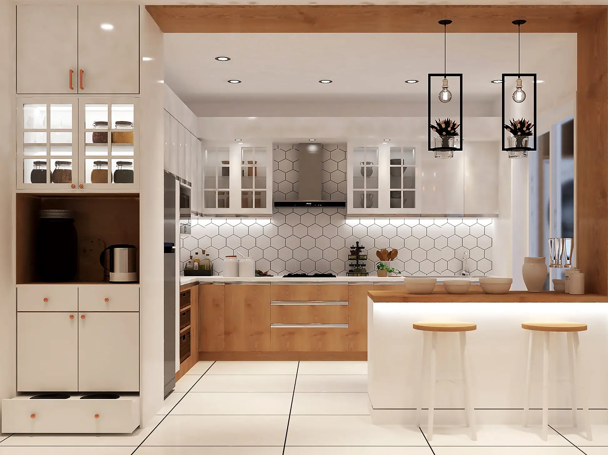 Custom modern kitchen — Dubai apartment project
