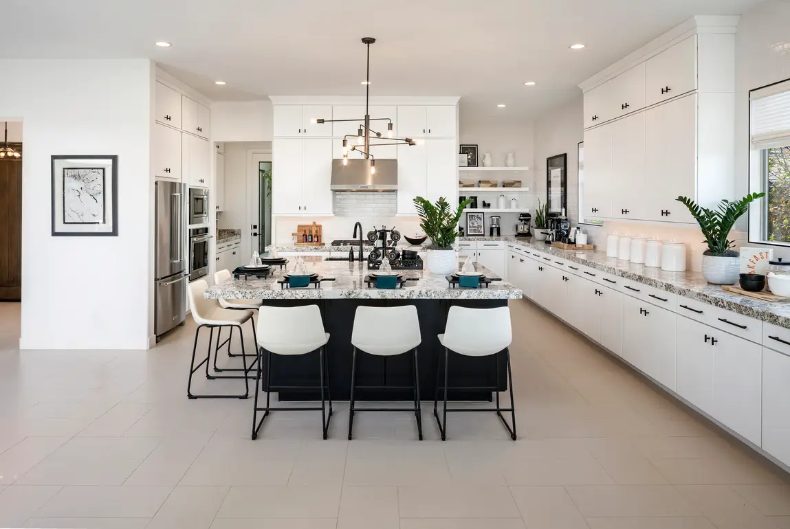 Custom island kitchen installation — Dubai villa featured project by Risala Furniture