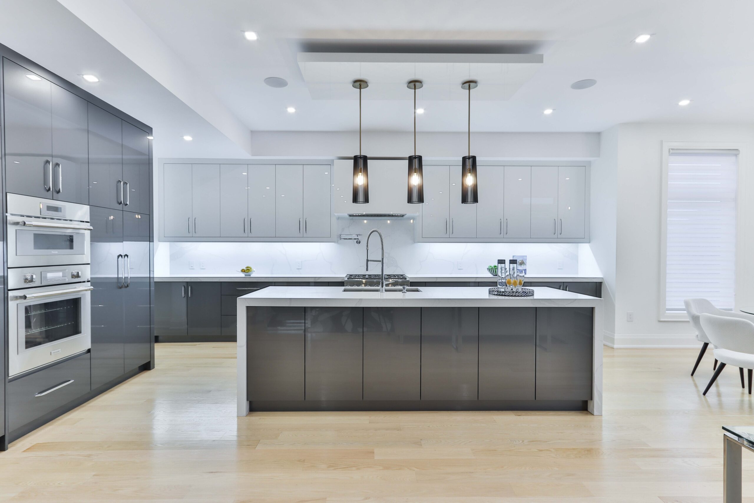 Luxury kitchen cabinet finish — premium villa Dubai