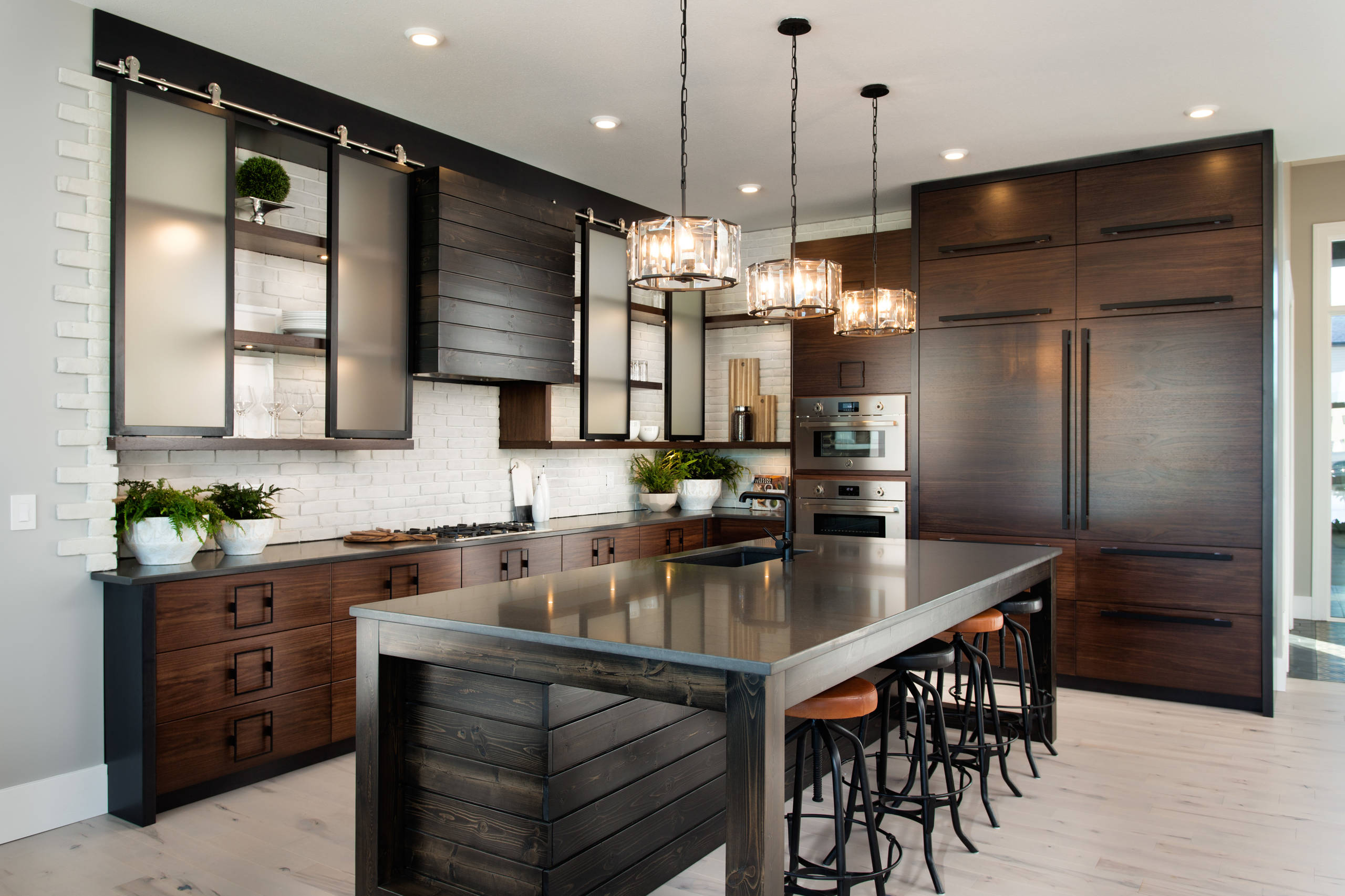 Kitchen cabinet storage focus — family kitchen Dubai