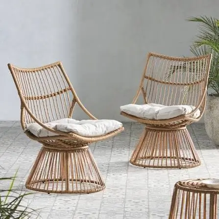 Balcony chair set for compact Dubai apartment balcony with foldable and stackable options
