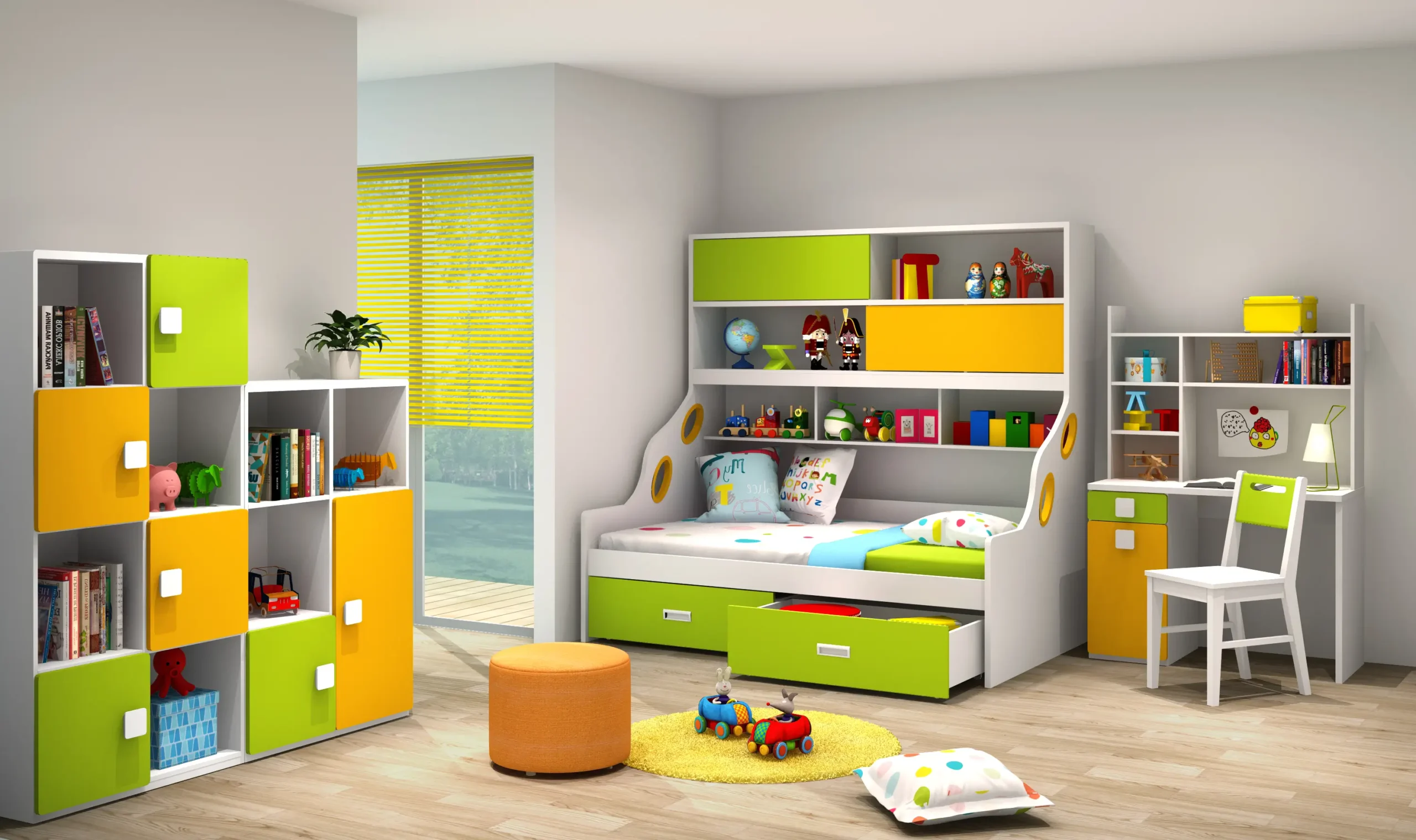 Kids furniture Dubai hero background showing premium children bedroom setup