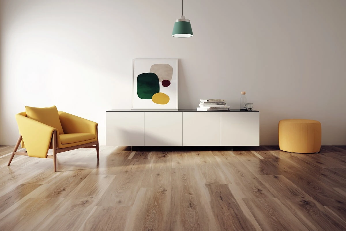 LVT flooring installed in a Dubai residence by Risala Furniture