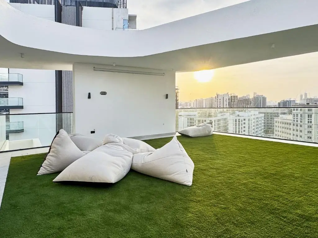 Balcony and terrace artificial grass dubai application
