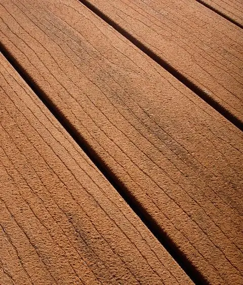 WPC decking grain pattern detail