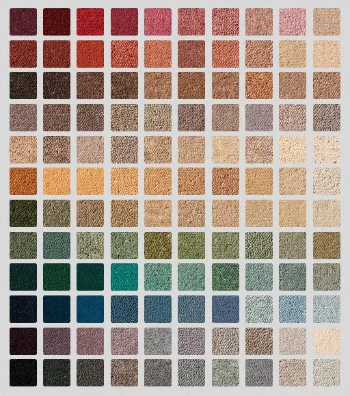 Wall to wall carpet colour swatches Dubai