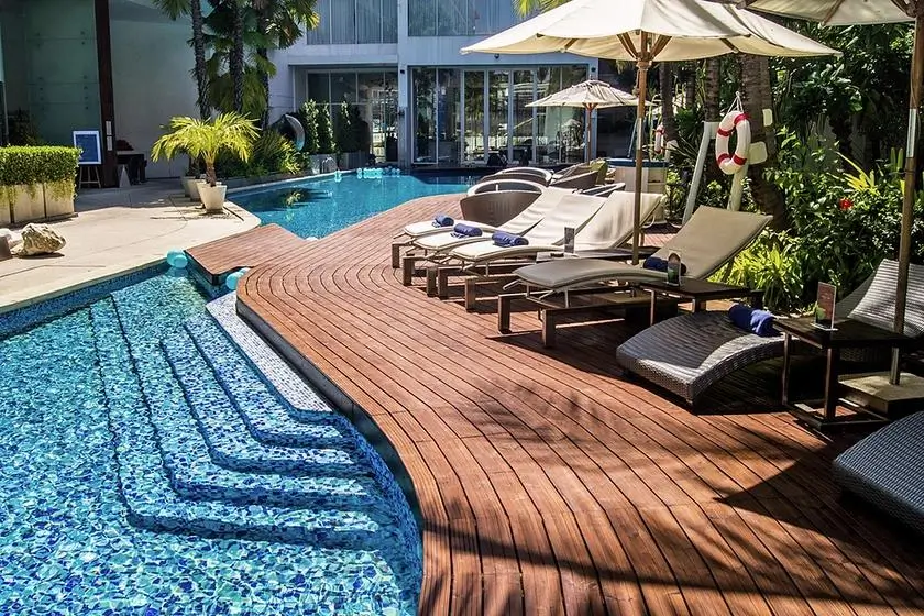 Garden patio WPC composite decking Dubai