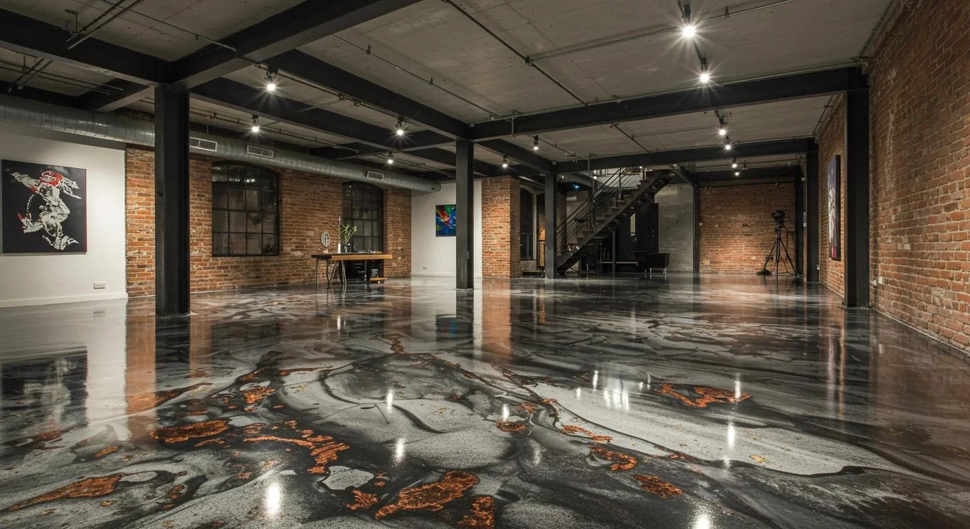 Completed epoxy flooring project 2