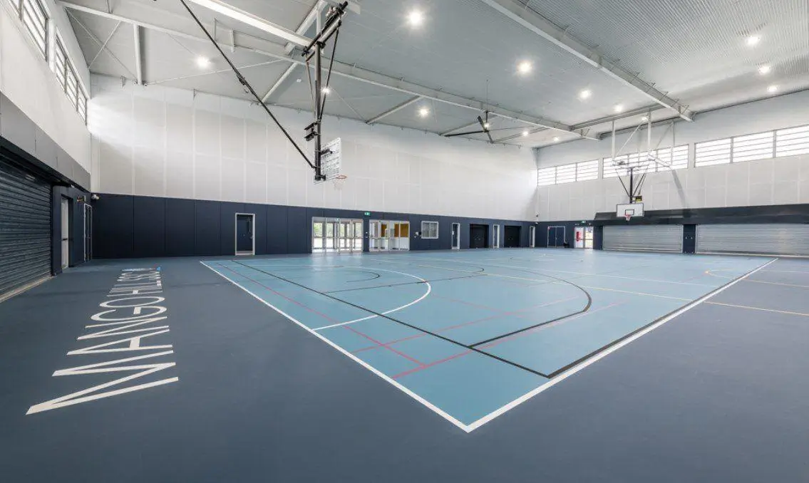 Completed sports arena floor installation Dubai