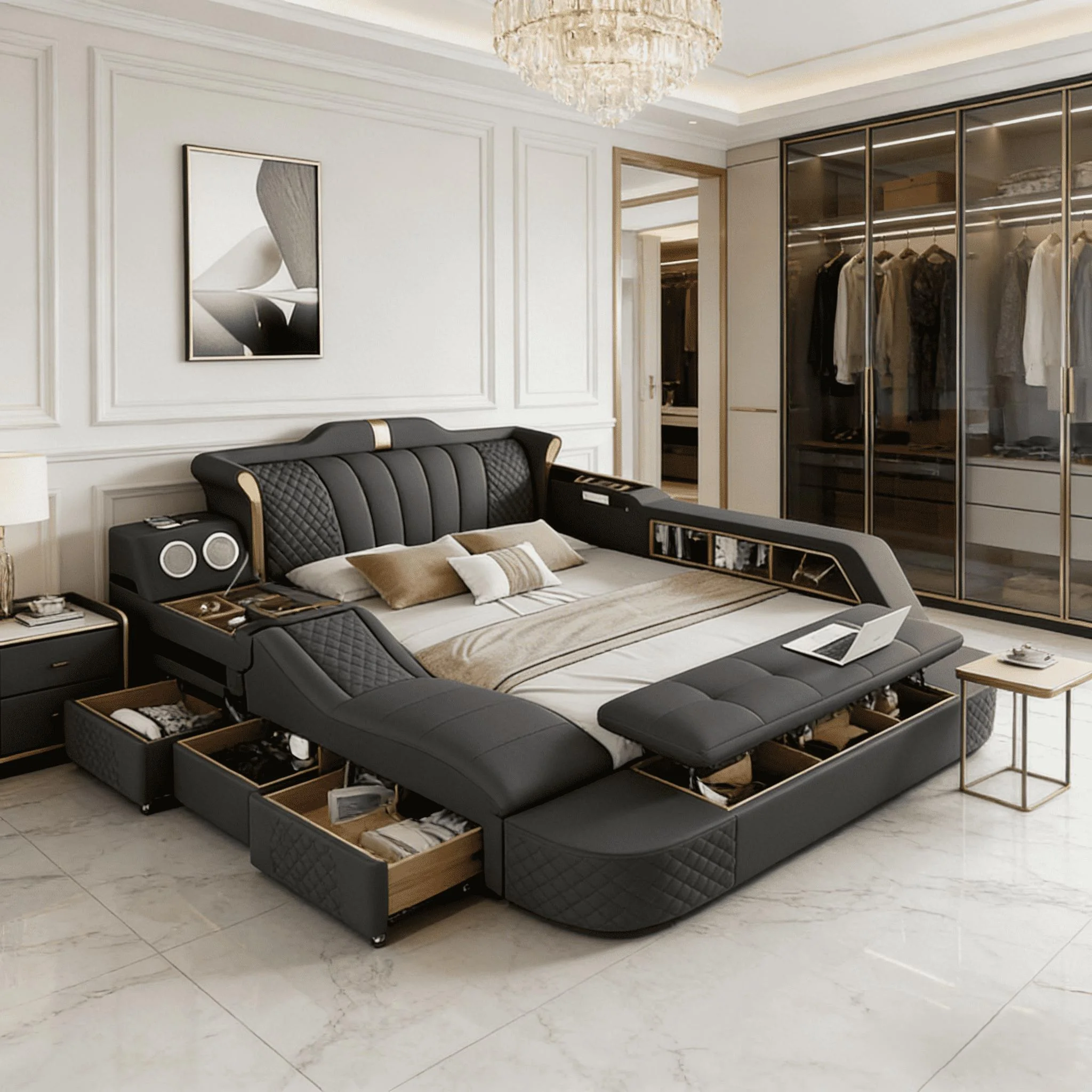 Custom storage bed design 4