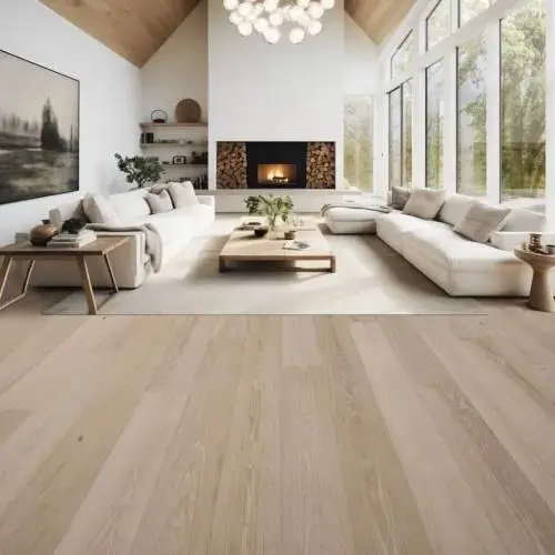 Engineered Wood Grain Texture Close Up