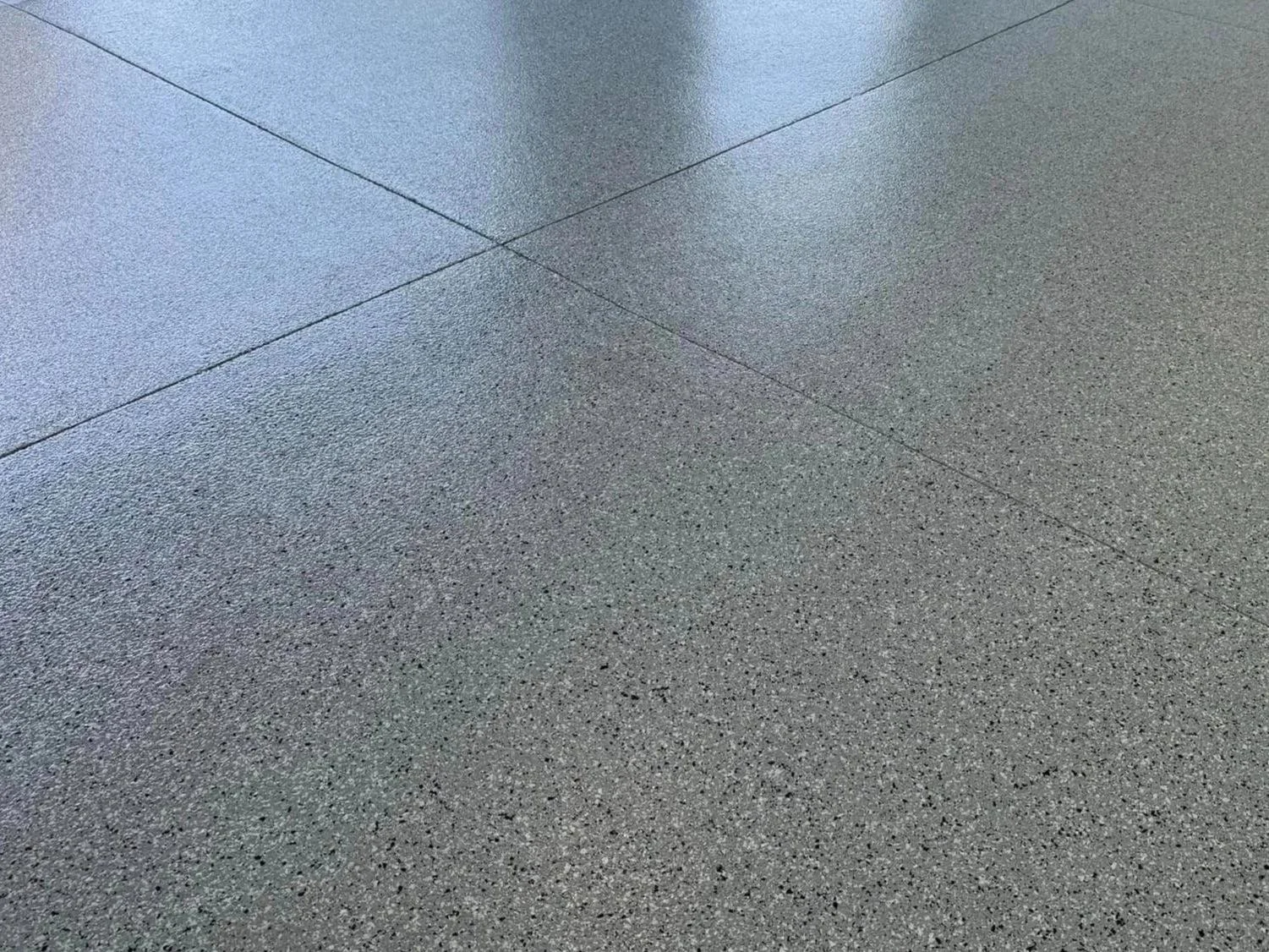 Epoxy flooring anti-slip texture close-up