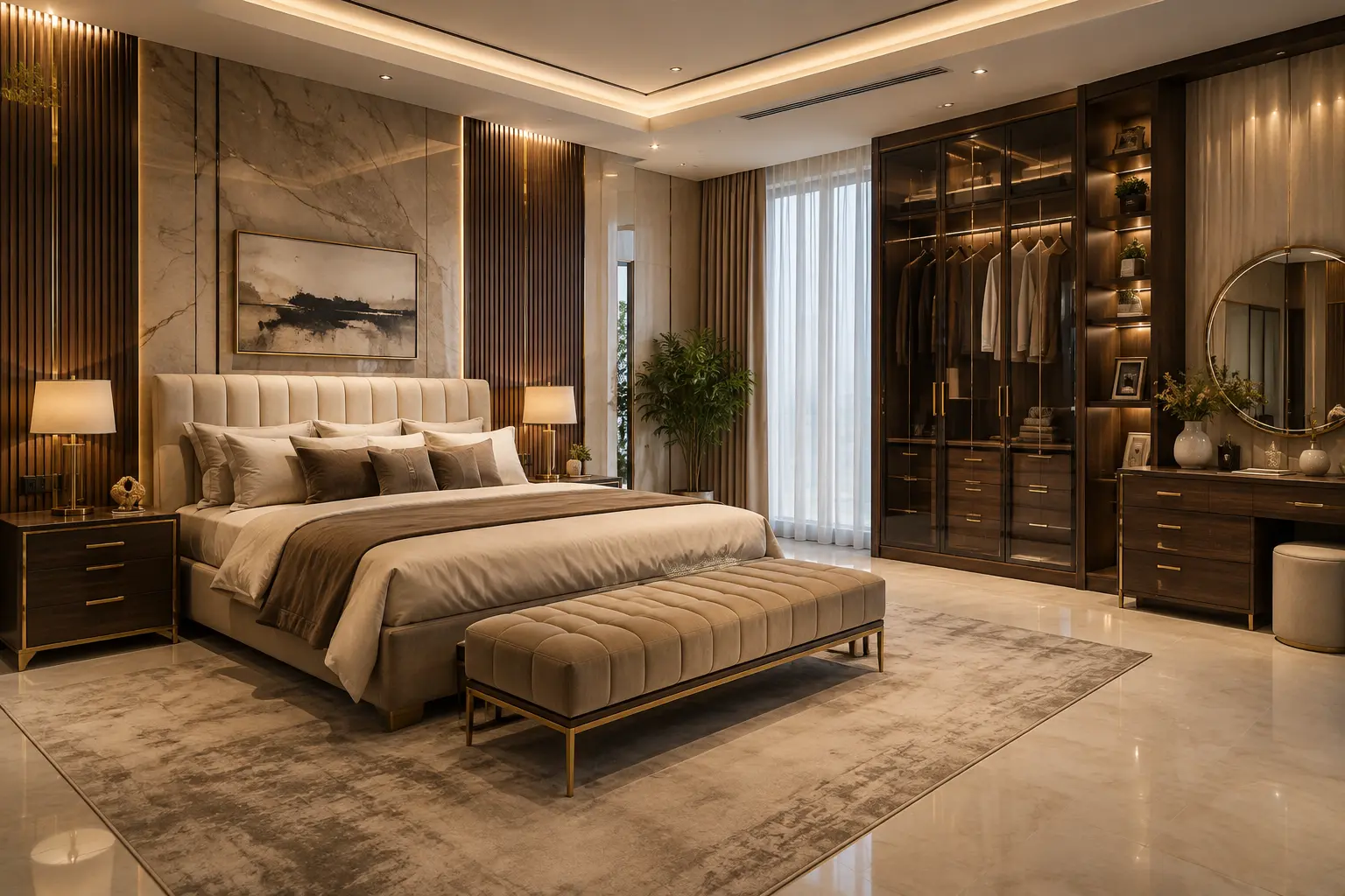 Luxury Bedroom Furniture Set Dubai Installation