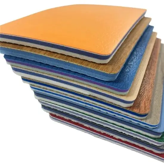 Sports flooring sample texture range