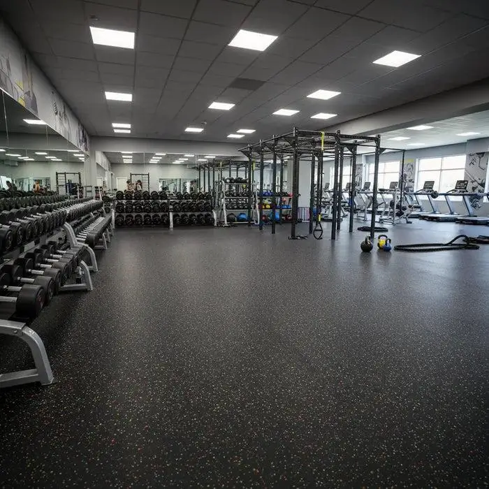 Gym workout arena sports floor install