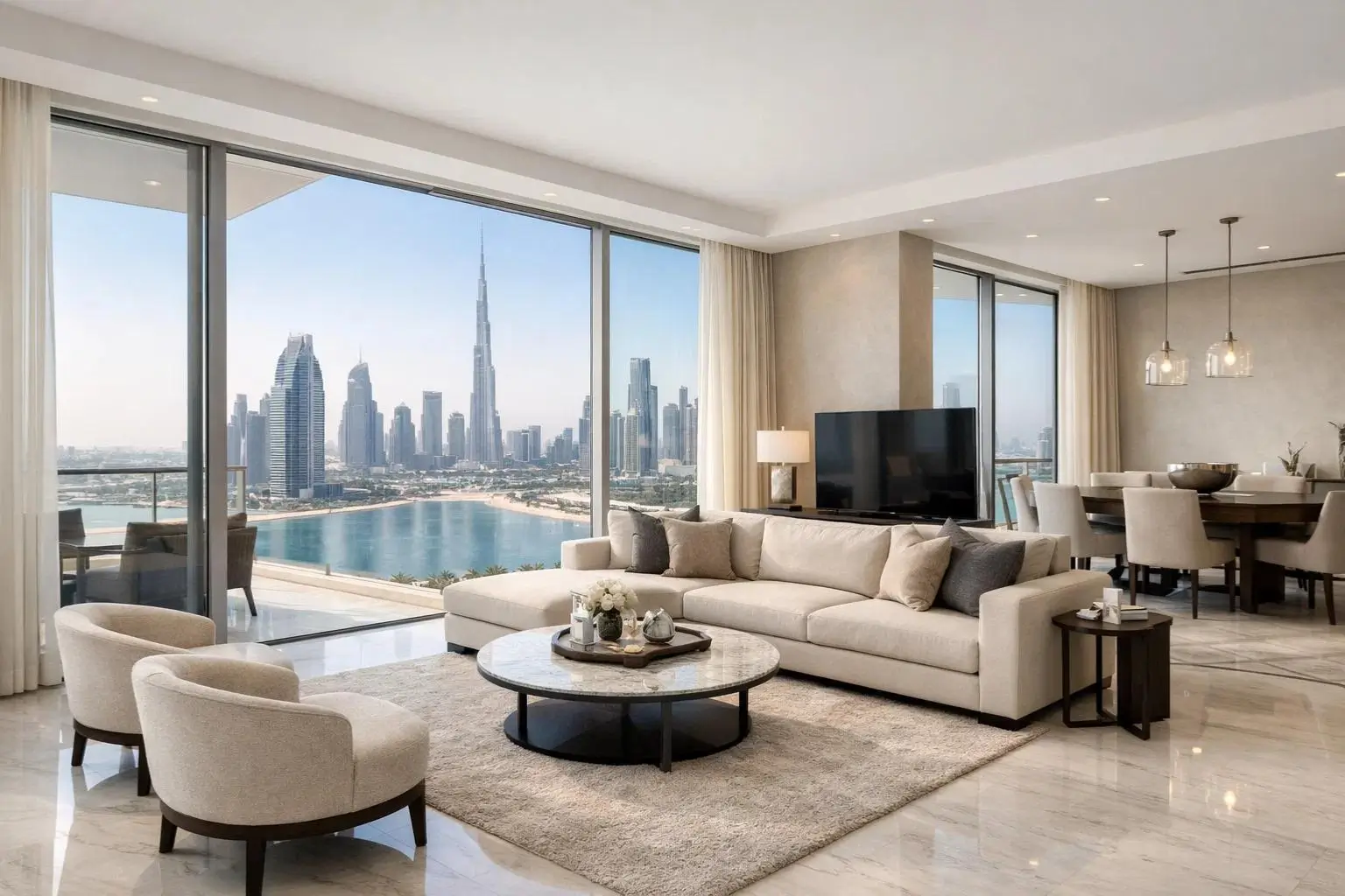 Complete residential furniture Dubai setup in a modern home