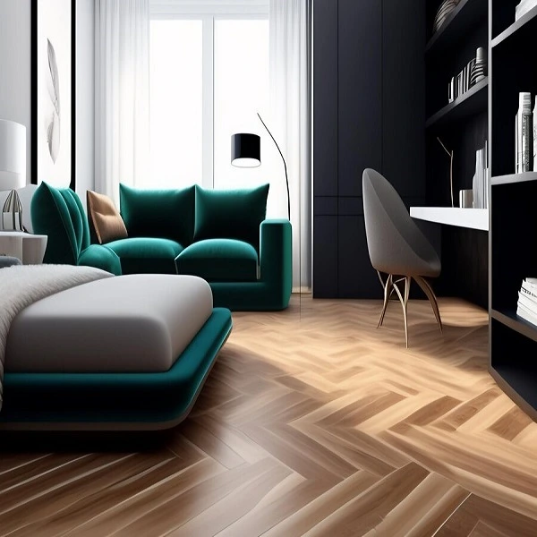 LVT flooring installation in a residential or commercial space