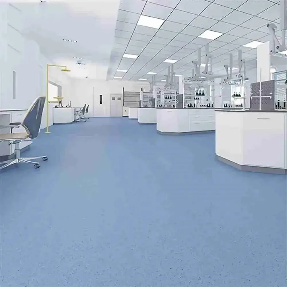 Laboratory flooring installation in Dubai