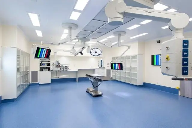 Professional surgical room flooring installation