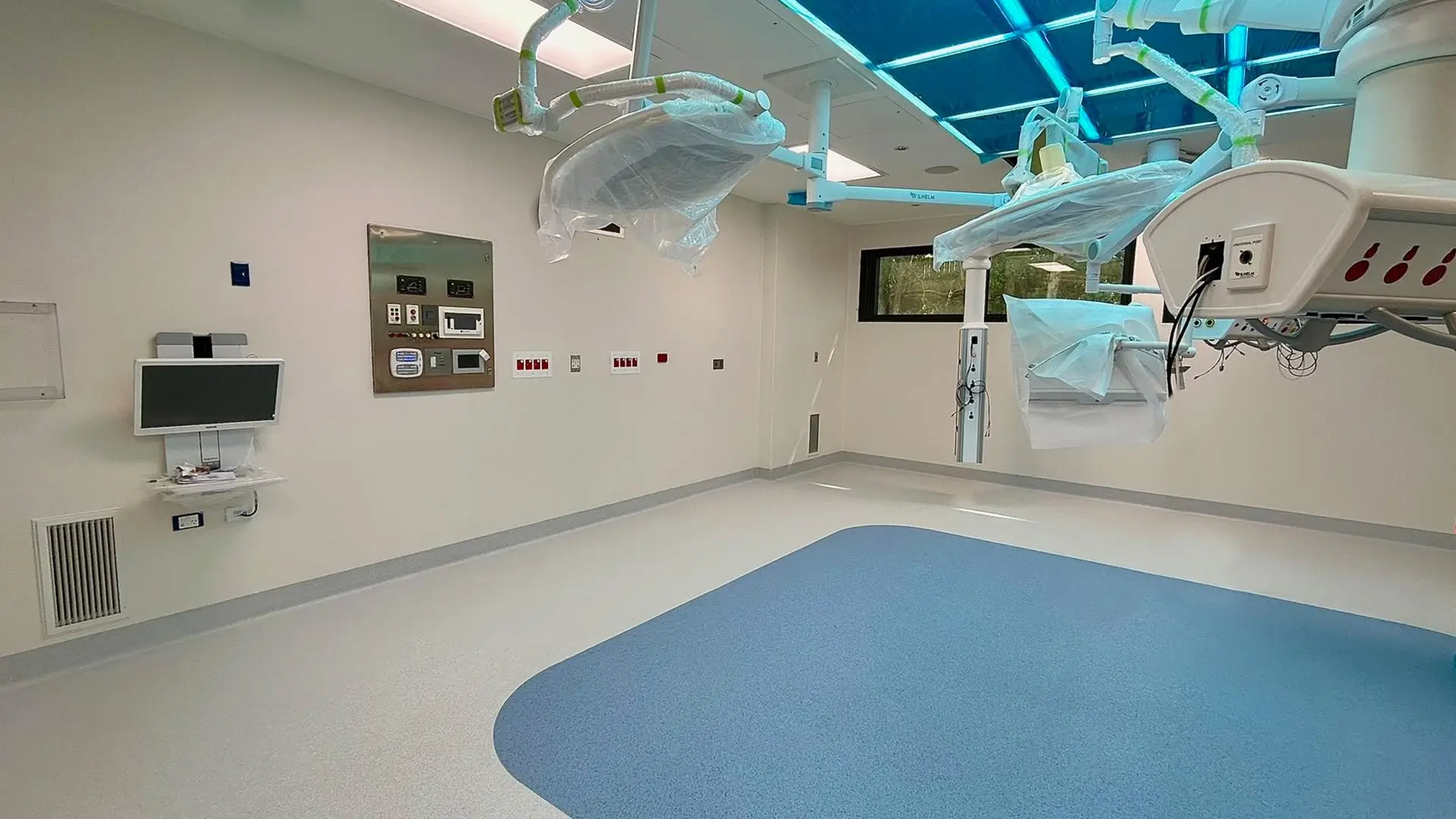 Hospital flooring site preparation