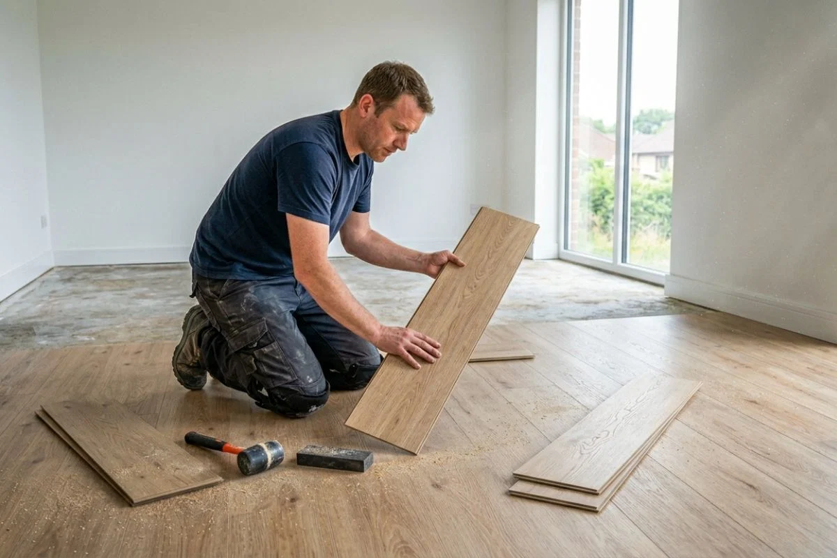 Anti-Slip Safety PVC Flooring Installation