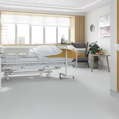 Modern patient room flooring