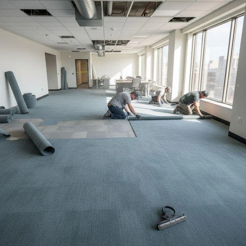Office carpet installation service Dubai