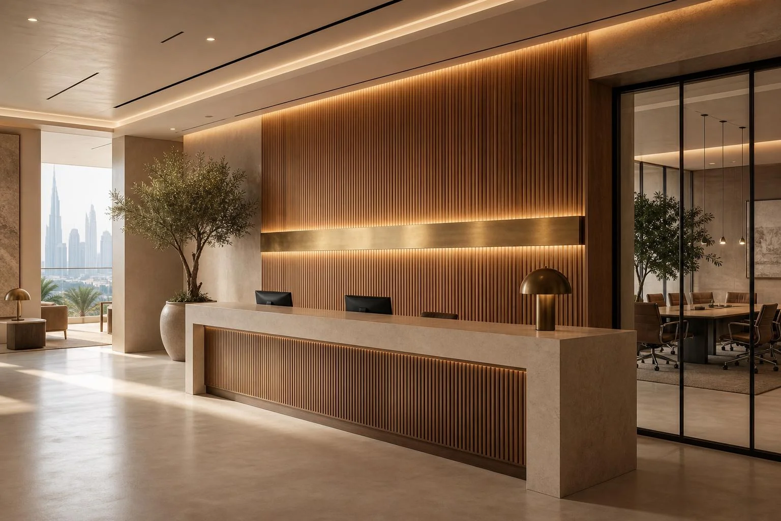 Reception area flooring detail 2
