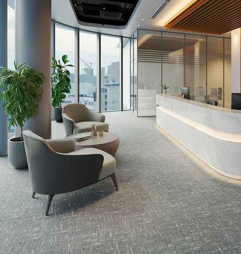 Reception area wall to wall carpet Dubai office