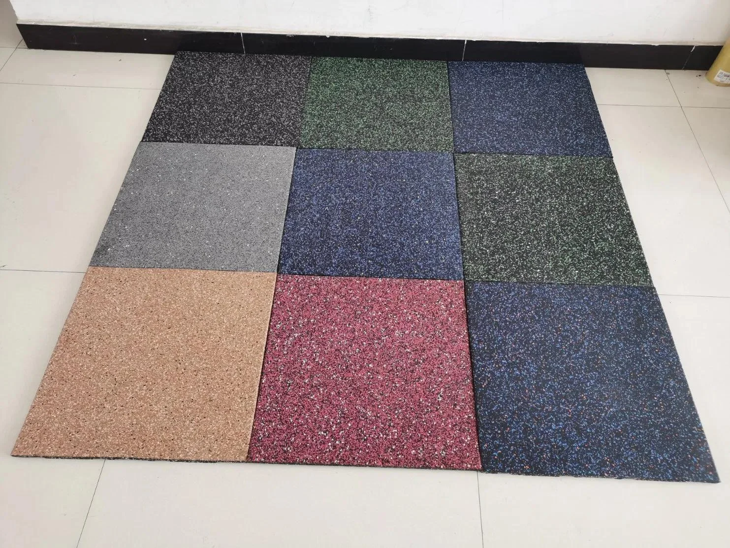 Blue EPDM Fleck Rubber