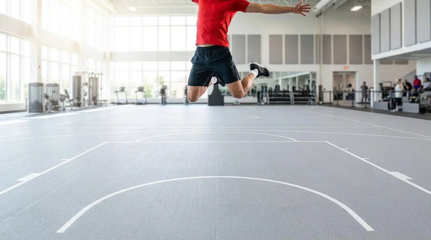 Sports flooring shock absorption detail 1