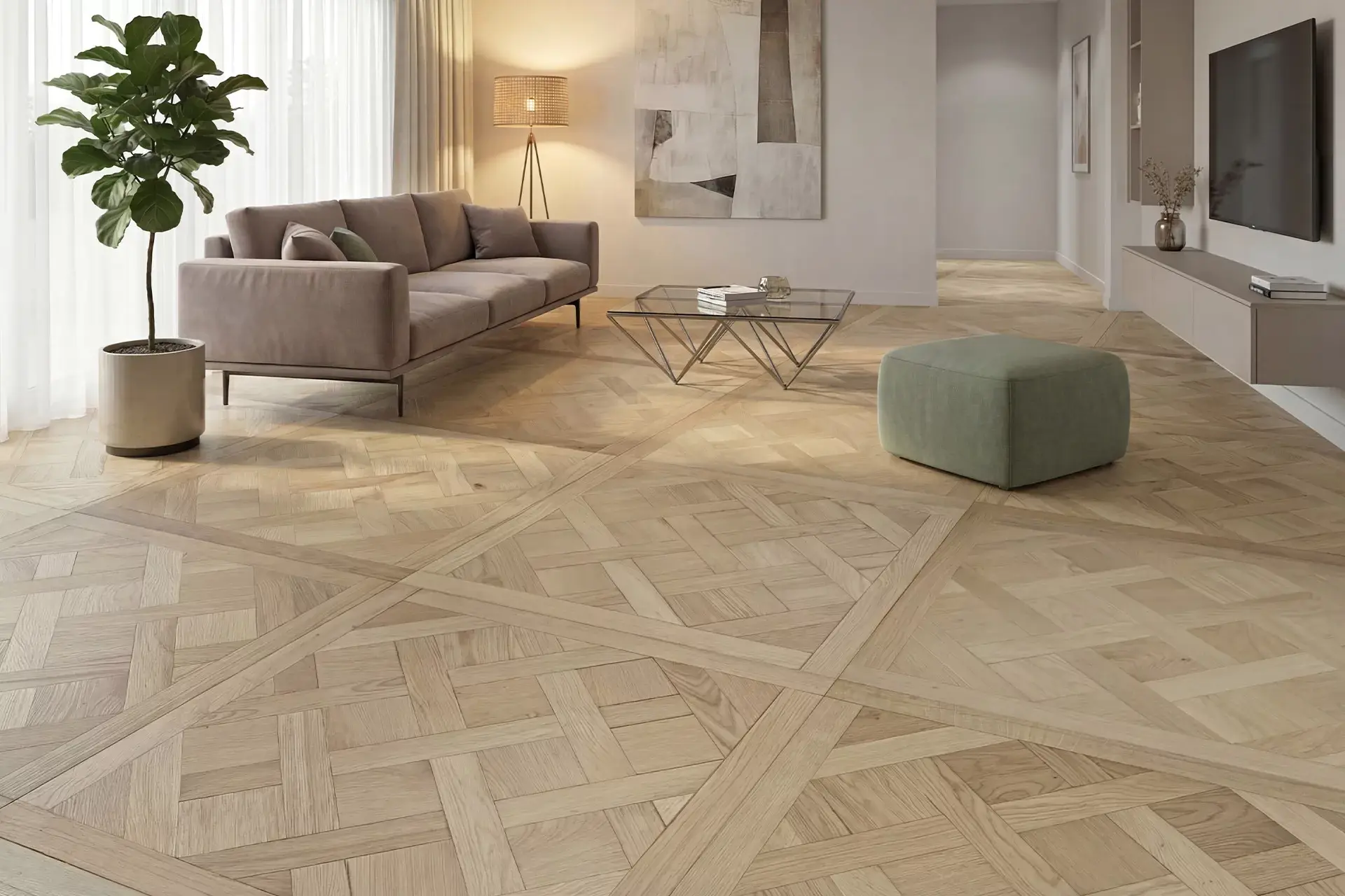 Versailles Wooden Parquet Panel Luxury Design