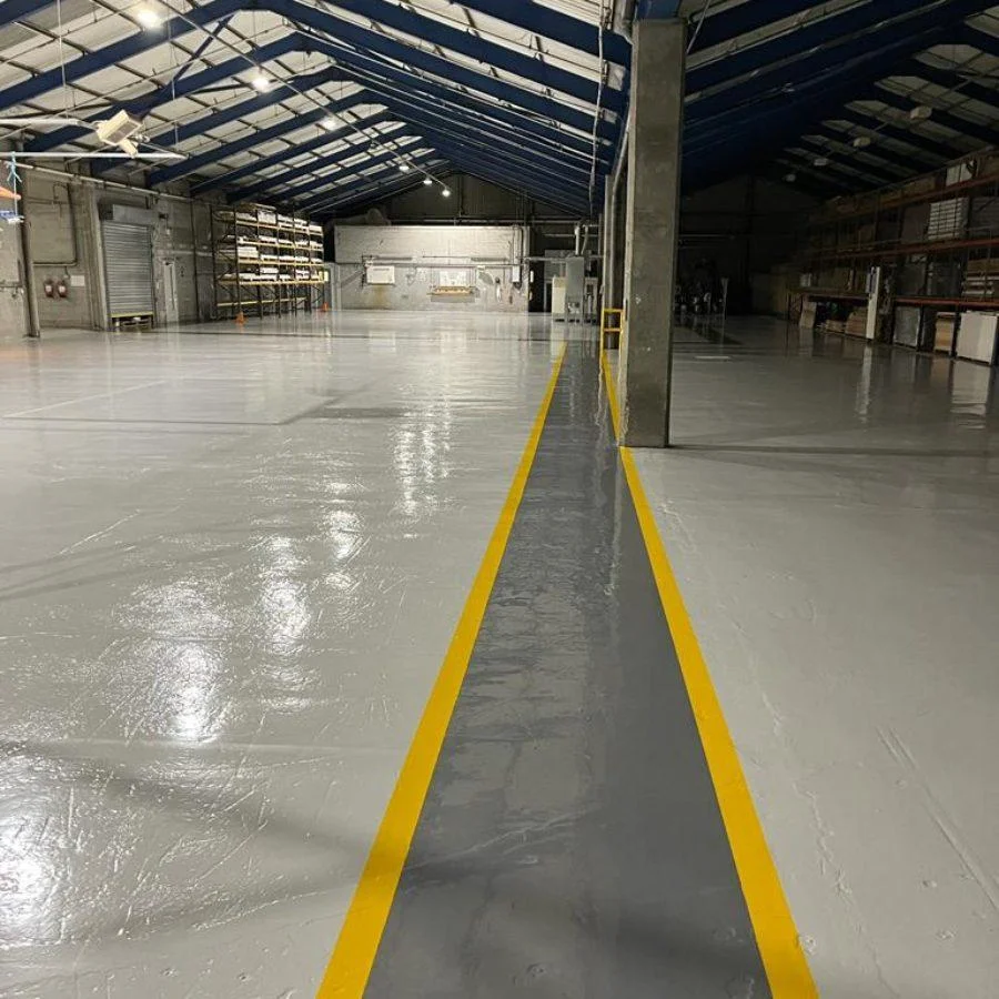 Epoxy flooring in a Dubai warehouse