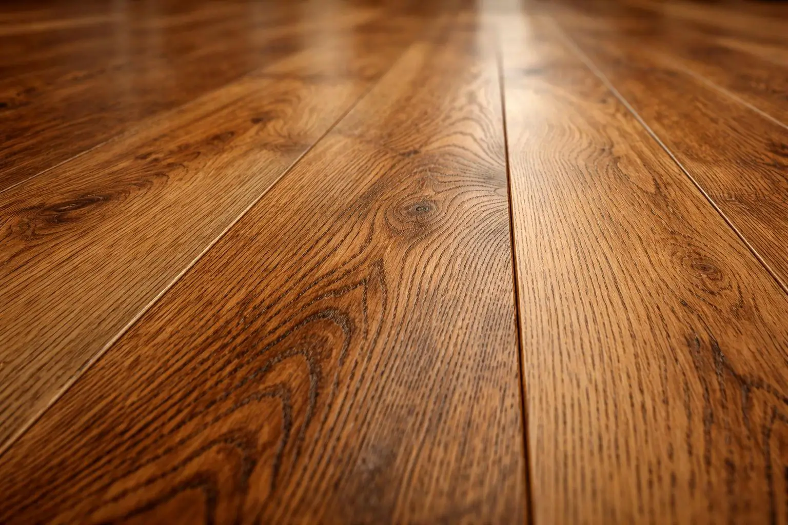 Natural teak grain hardwood flooring close up detail