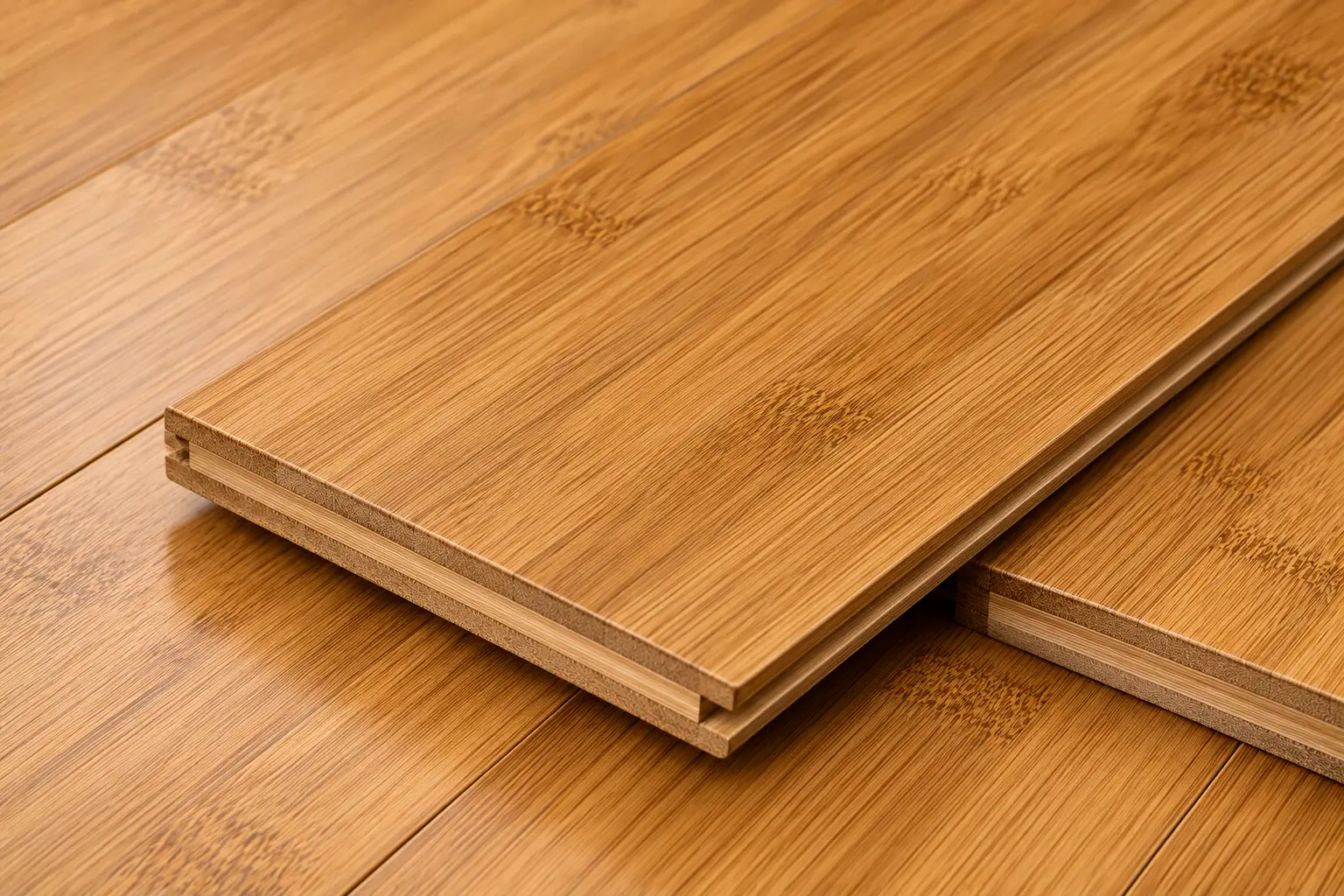 Bamboo Flooring Grain Detail Texture Close Up