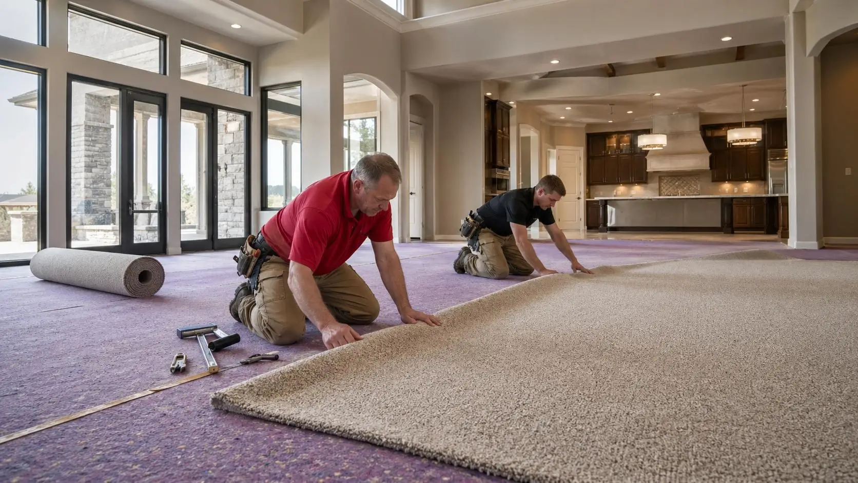Wall to wall carpet fitting service UAE