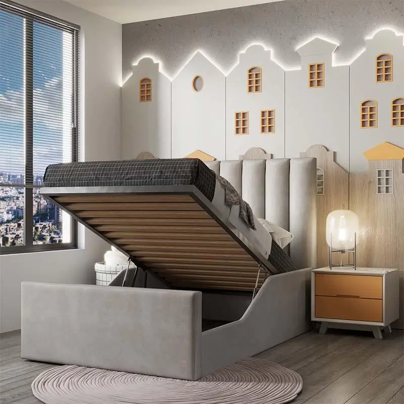 Kids storage beds Dubai with under bed storage drawers