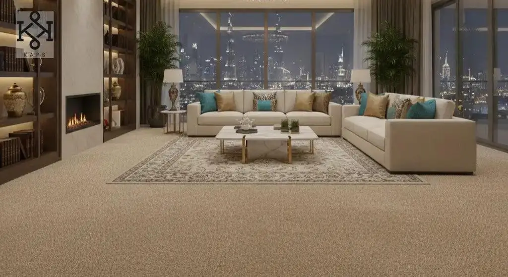 Wall to wall carpet installation interior Dubai