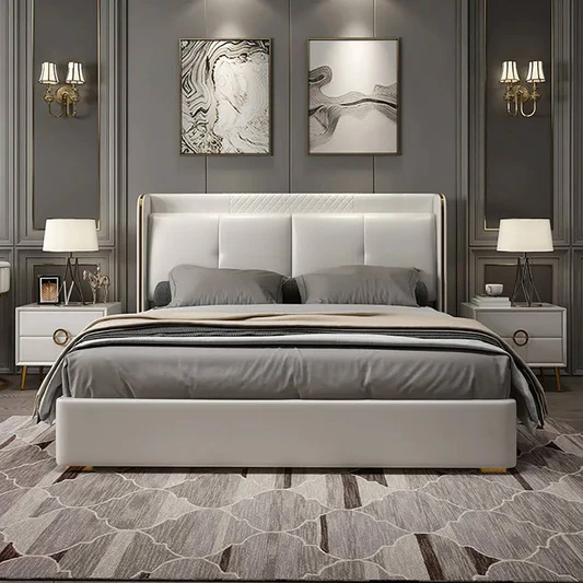 Luxury king-size bed master suite in Dubai