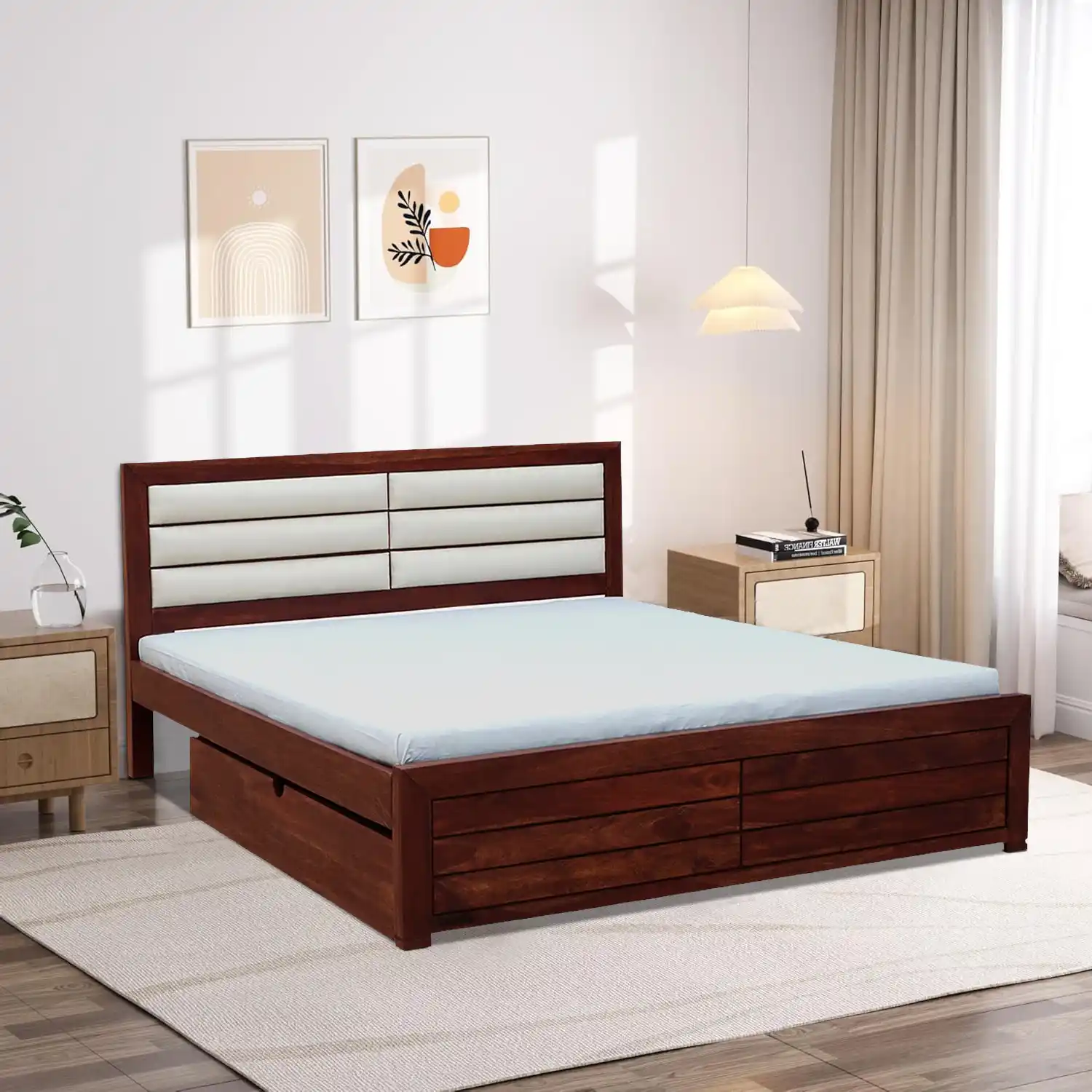 Modern king-size bed for Dubai bedroom